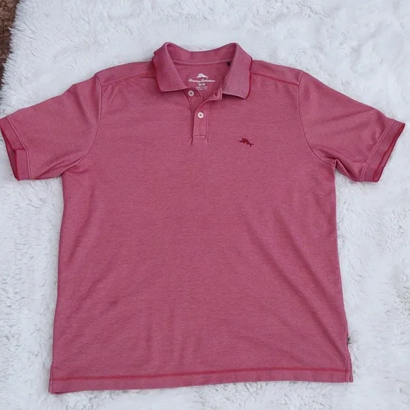 Tommy Bahama Coral Polo Shirt, Size M - Picture 17 of 17